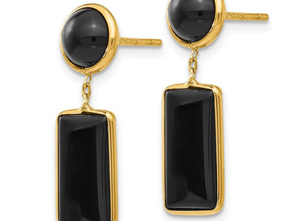 14k Yellow Gold Earrings Style XY819 - Classique Jewelry Inc.
