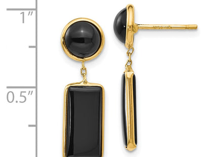 14k Yellow Gold Earrings Style XY819 - Classique Jewelry Inc.