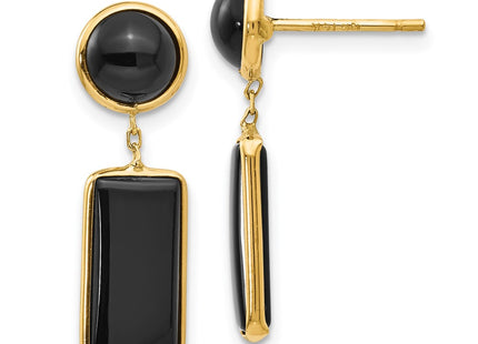 14k Yellow Gold Earrings Style XY819 - Classique Jewelry Inc.