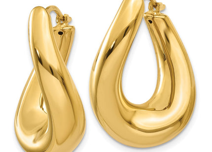14k Yellow Gold Earrings Style XY904 - Classique Jewelry Inc.