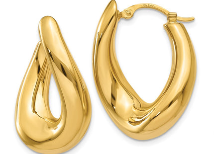14k Yellow Gold Earrings Style XY904 - Classique Jewelry Inc.