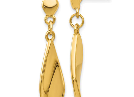 14k Yellow Gold Earrings Style XY950 - Classique Jewelry Inc.