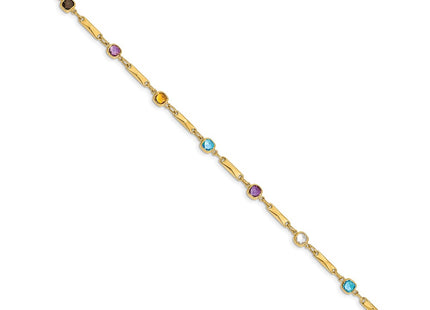 14k Yellow Gold Bracelets Style Y12739RB - Classique Jewelry Inc.