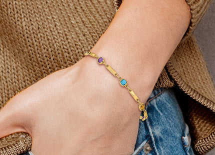 14k Yellow Gold Bracelets Style Y12739RB - Classique Jewelry Inc.