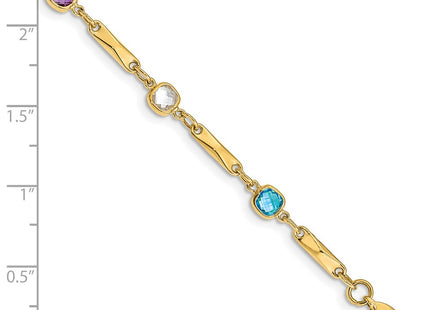 14k Yellow Gold Bracelets Style Y12739RB - Classique Jewelry Inc.