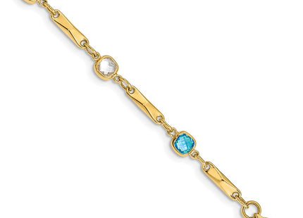 14k Yellow Gold Bracelets Style Y12739RB - Classique Jewelry Inc.