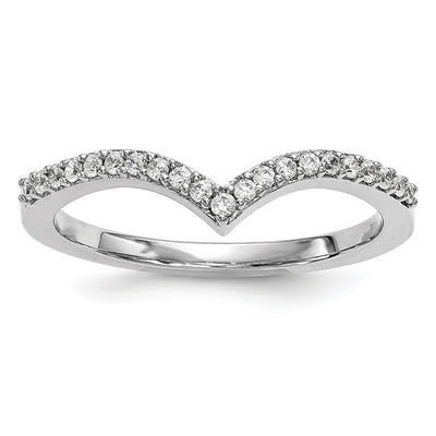 14K white gold diamond ring