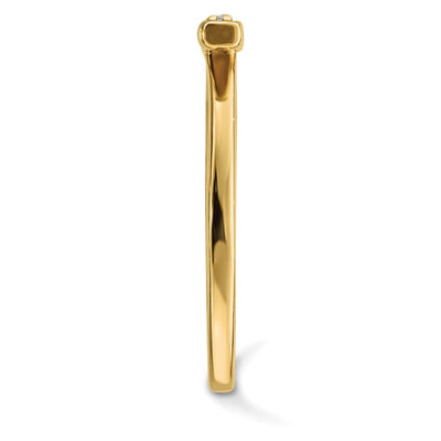14K Diamond Bar Ring