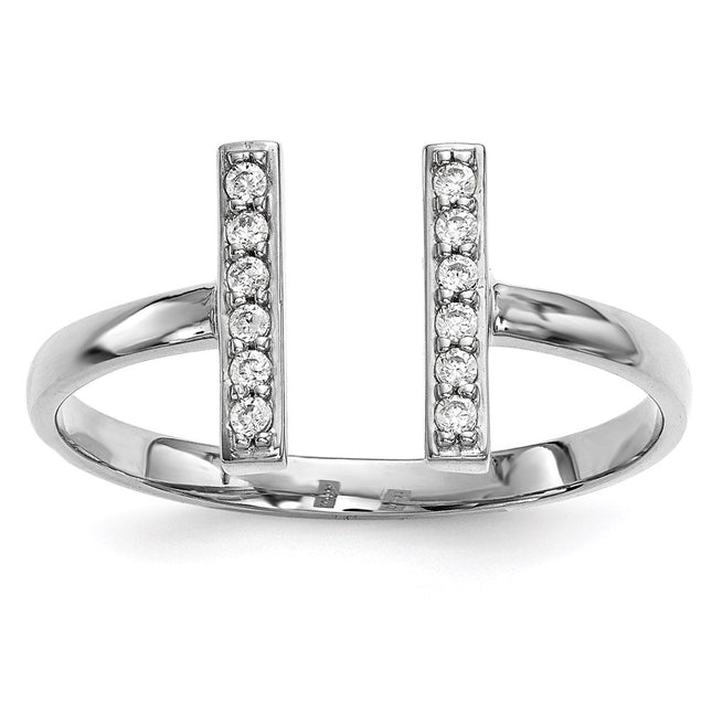 14k White Gold Rings Style Y13743WA - Classique Jewelry Inc.