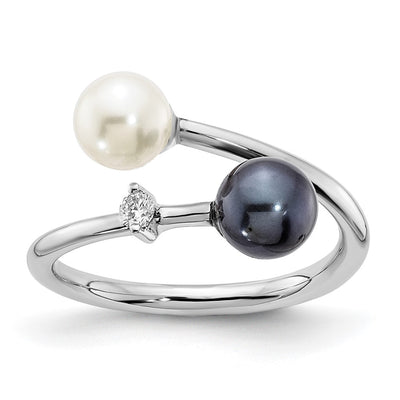 14K white gold diamond ring