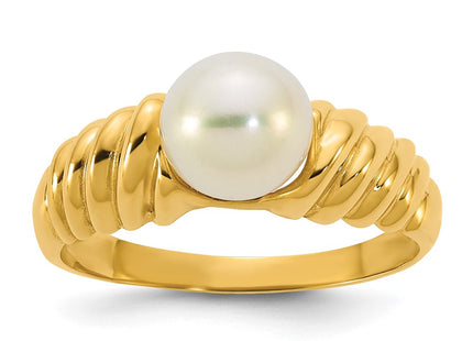 14k Yellow Gold Rings Style Y13956PL - Classique Jewelry Inc.