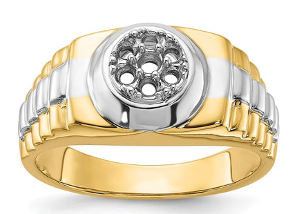 14k Two-tone Rings Style Y1526 - Classique Jewelry Inc.