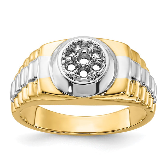 14k Two-tone Rings Style Y1526 - Classique Jewelry Inc.