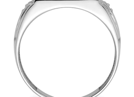 14K white gold ring, alternate view
