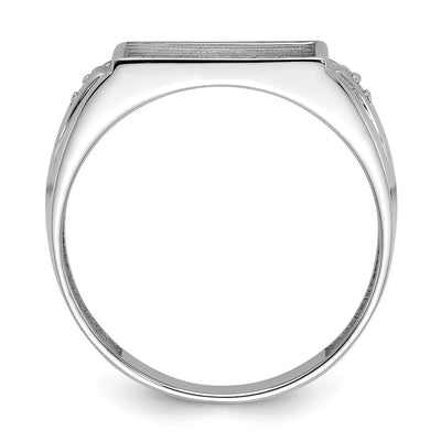 14K White Gold Men's ring mounting