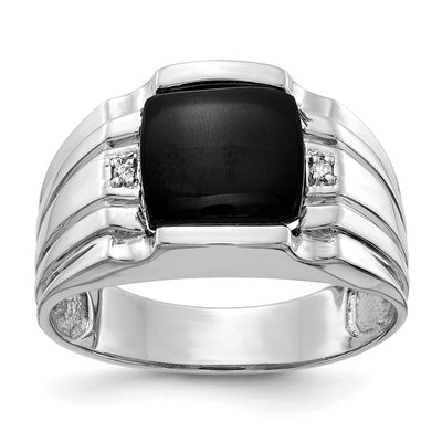 14K white gold diamond ring
