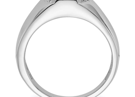 14K white gold ring, alternate view