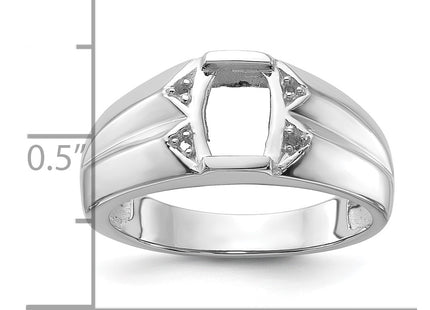 14K white gold ring, another view