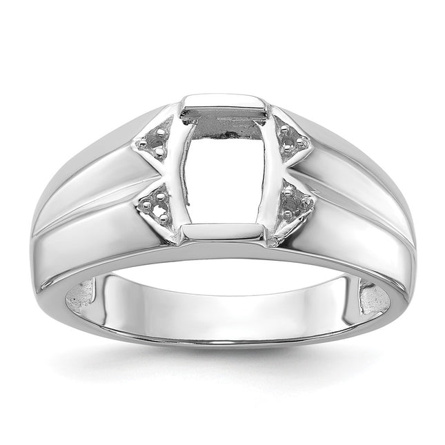 14K white gold ring