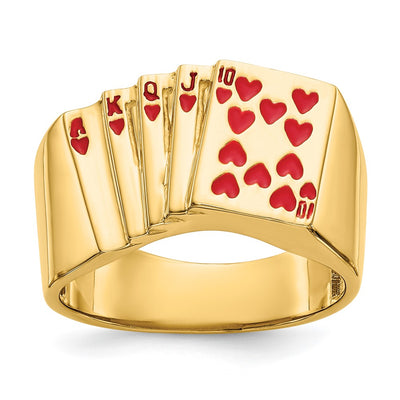 14K gold heart ring