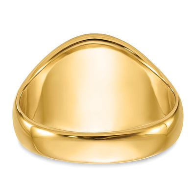 14K Men's Polished and Textured with Black Enamel and Oval Onyx Masonic Ring