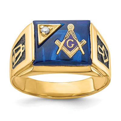 14K gold diamond ring