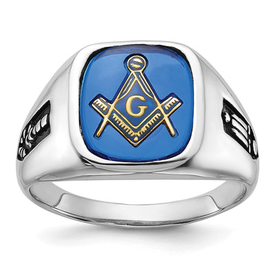 14K white gold spinel ring