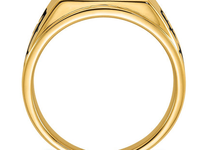 14K gold onyx ring, alternate view