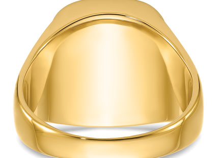 14k Men's Polished and Textured with Black Enamel and Onyx Masonic Ring