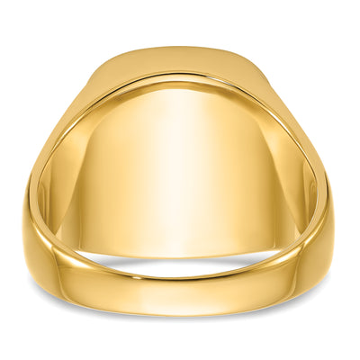 14K Men's Polished and Textured with Black Enamel and Onyx Masonic Ring