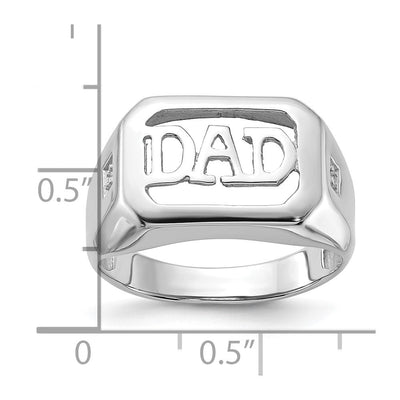14K White Gold Men's ring mounting