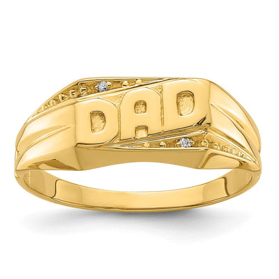 14K AA Diamond men's ring