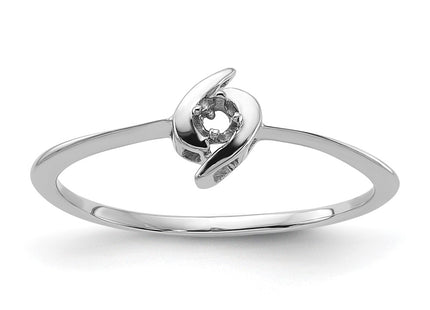 14K white gold ring