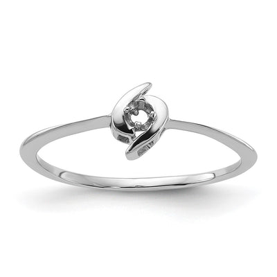 14K White Gold Ring Mounting