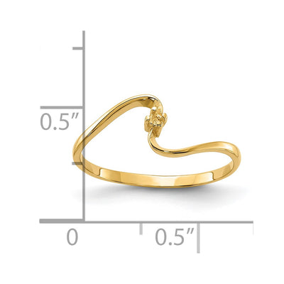 14K Polished .. Diamond Ring Mounting