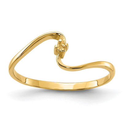14K Polished .. Diamond Ring Mounting