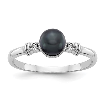 14K white gold diamond ring