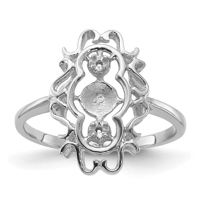 14K white gold diamond ring