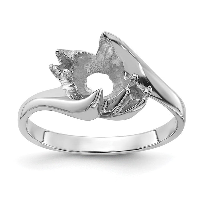 14K white gold diamond ring