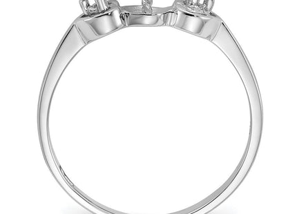 14k White Gold Polished Diamond & Pearl Ring Mounting (Style Y1937)