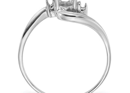 14K white gold diamond ring, alternate view