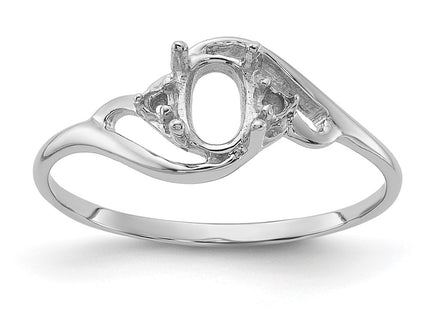 14K white gold diamond ring