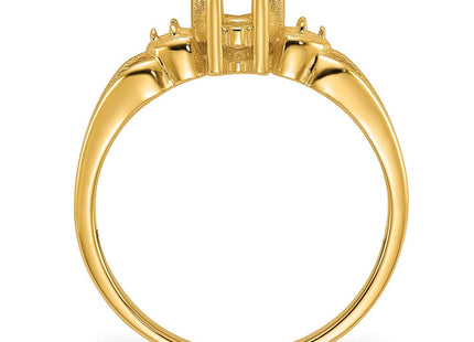 14K gold diamond heart ring, alternate view