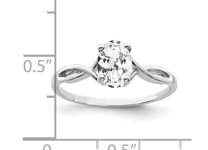14k White Gold Rings Style Y2198CZ - Classique Jewelry Inc.