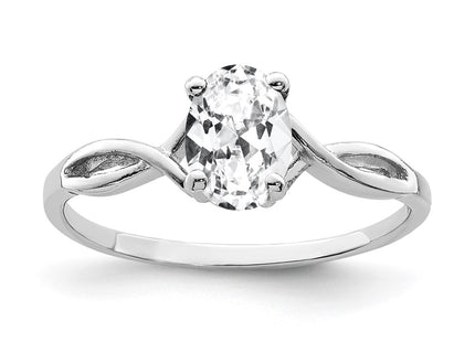 14k White Gold Rings Style Y2198CZ - Classique Jewelry Inc.