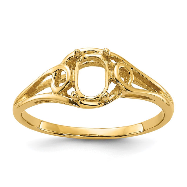 14k Yellow Gold Rings Style Y2205 - Classique Jewelry Inc.