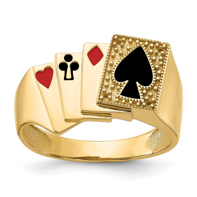 14k Yellow Gold Rings Style Y2717 - Classique Jewelry Inc.