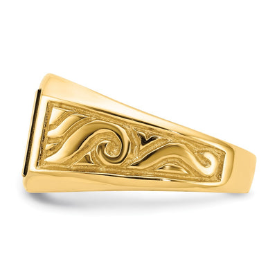 14K Men's Onyx Ring