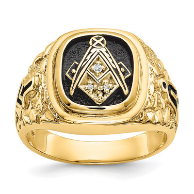 14K gold diamond ring