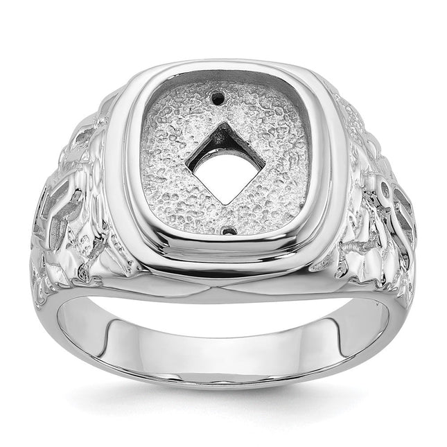 14K white gold ring